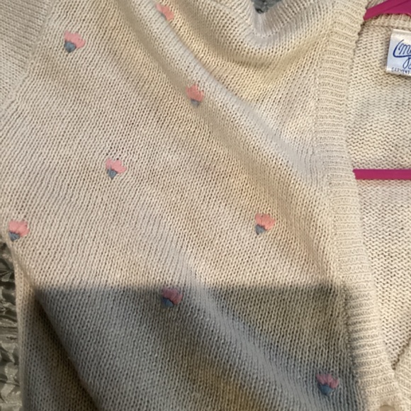 Vintage Midnight Blues cottage core/coastal grandma knitted cardigan - Picture 4 of 6